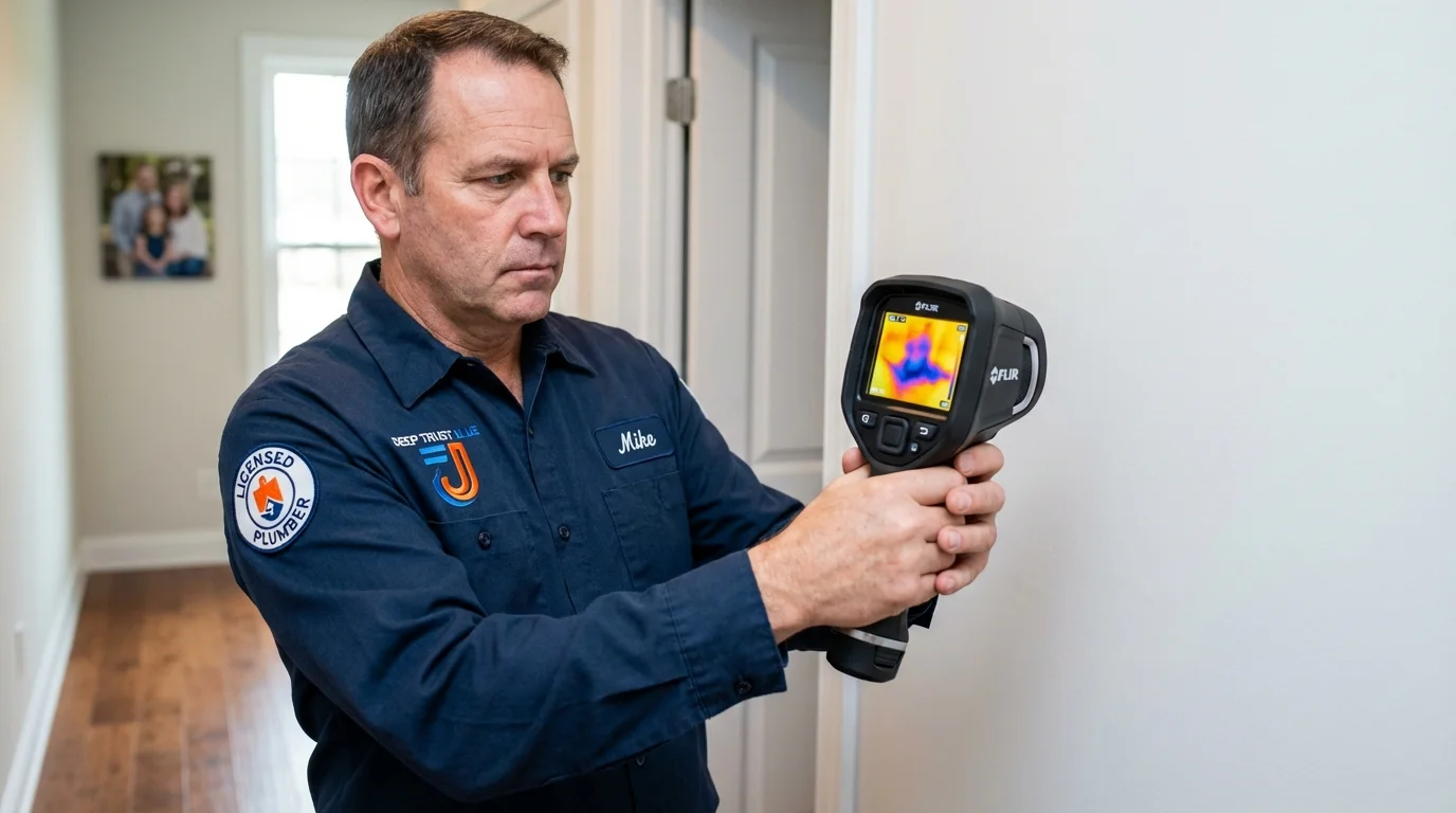 Thermal imaging leak detection by Johns Plumbing LLC in Wampsville